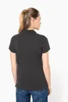 Ladies' vintage short sleeve polo shirt