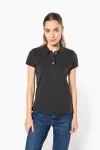 Ladies' vintage short sleeve polo shirt