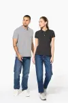Ladies' vintage short sleeve polo shirt