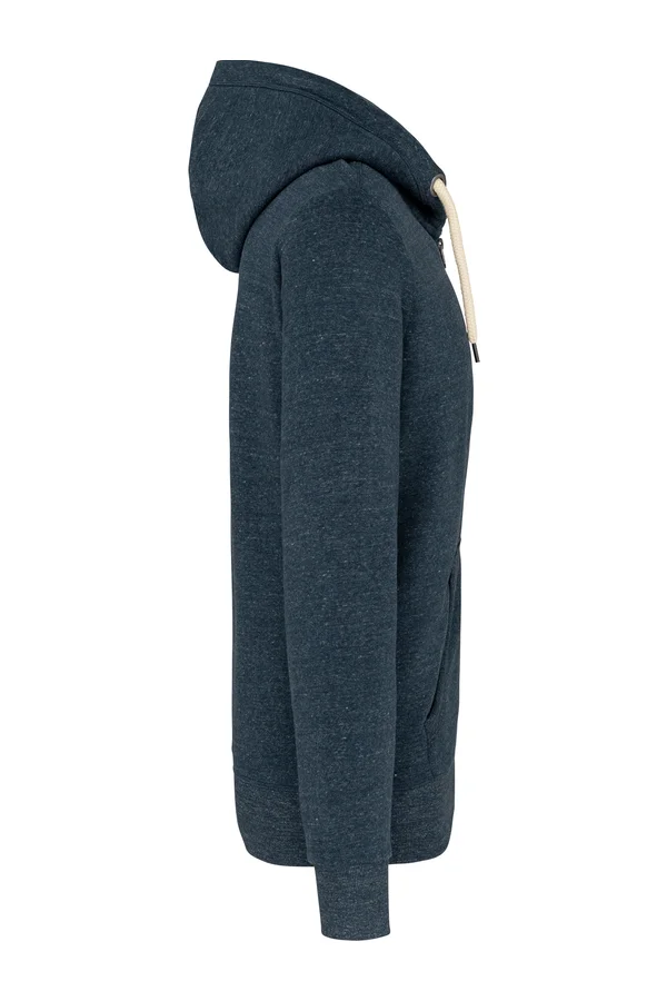 Herren Kapuzensweatshirt mit Reißverschluss Night Blue Heather