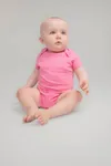 Body mit kurzen Ärmeln aus Bio-Baumwolle Bright Pink