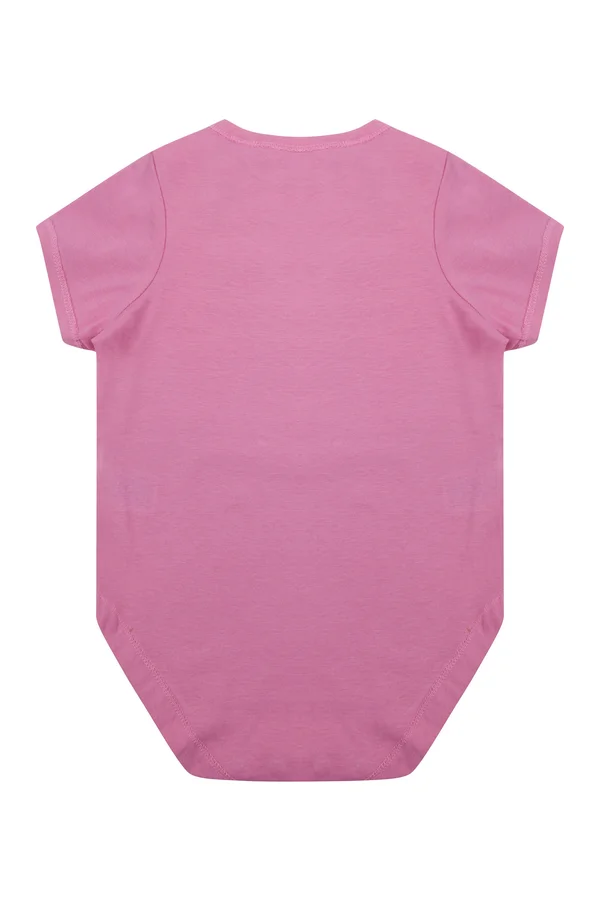 Body mit kurzen Ärmeln aus Bio-Baumwolle Bright Pink