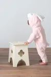 Hasen-Overall Pink