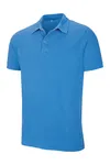 Herren Poloshirt Kurzarm Vintage Aqua Blue