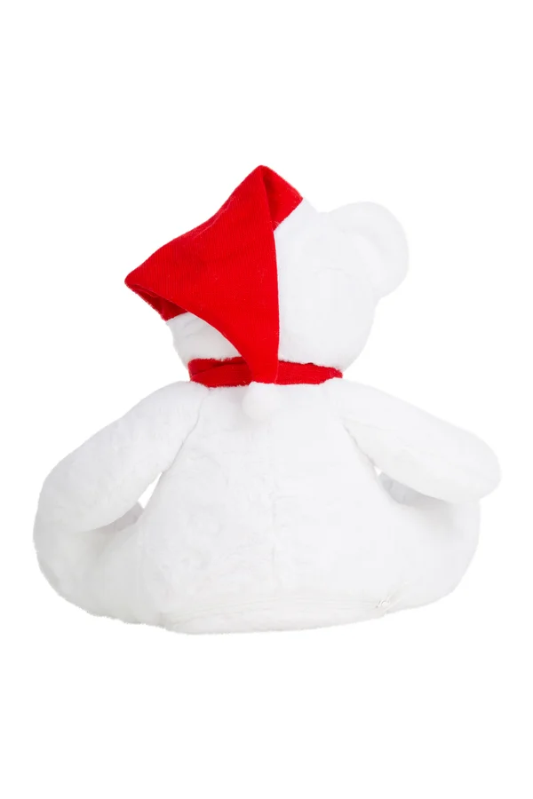 Weihnachts-Plüschbär mit Reißverschluss White / Red