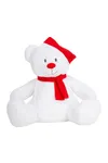 Weihnachts-Plüschbär mit Reißverschluss White / Red