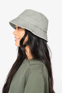 Eco-friendly unisex washed effect bucket hat