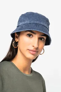 Eco-friendly unisex washed effect bucket hat