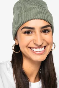 Eco-friendly unisex merino wool beanie