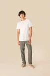 Herren-T-Shirt aus Leinen mit Rundhalsausschnitt
