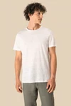 Herren-T-Shirt aus Leinen mit Rundhalsausschnitt