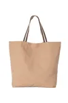 Große umweltfreundliche Shoppingtasche Hemp / Desert Sand / Horizon Blue Stripe