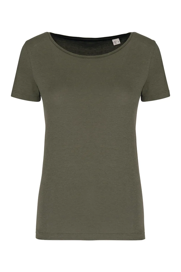 Damen Modal-T-Shirt Organic khaki