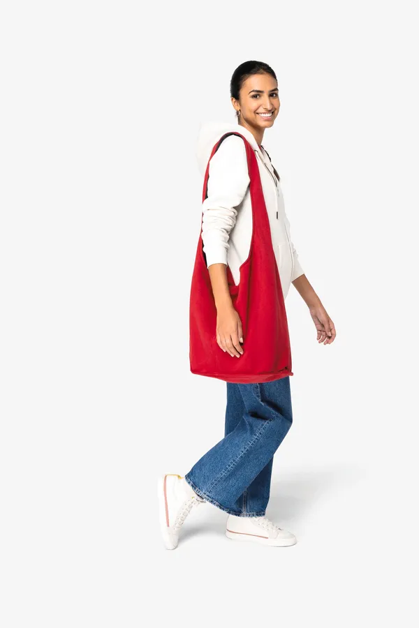 Fleece shoulder bag