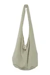 Umhängetasche aus Molton Almond Green