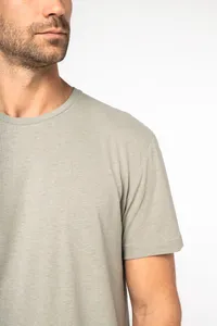 Eco-friendly  unisex organic cotton and linen t-shirt