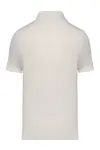 Polohemd für Herren mit gaufriertem Strick Ivory
