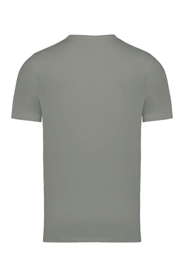 Umweltfreundliches unversäumtes Herren Slub-T-Shirt Almond Green