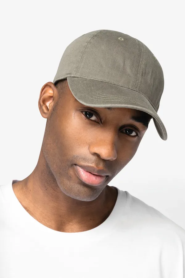 Eco-friendly unisex washed effect cap