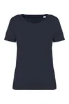 Umweltfreundliches ausgewaschenes Damen-T-Shirt Washed Coal Grey
