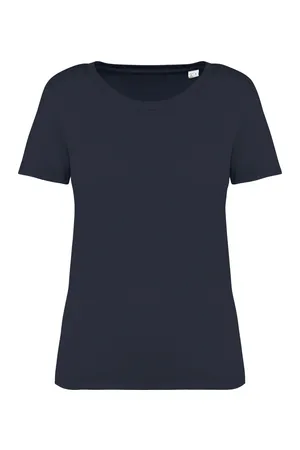 Umweltfreundliches ausgewaschenes Damen-T-Shirt Washed Coal Grey