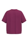Umweltfreundliches Oversize Damen-T-Shirt Cherry Purple