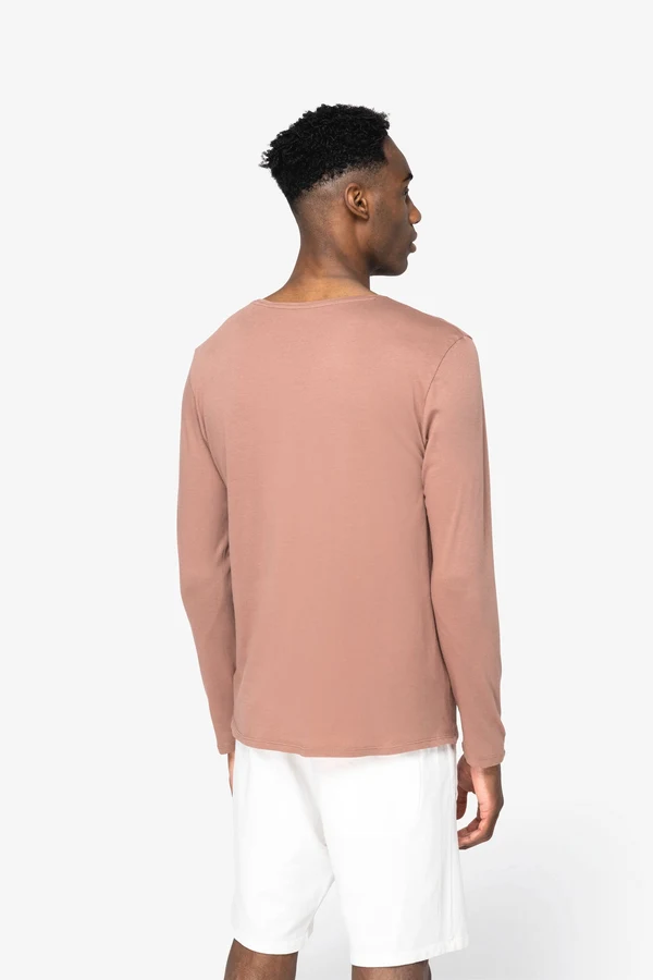 Umweltfreundliches ausgewaschenes Unisex T-Shirt mit langen Ärmeln