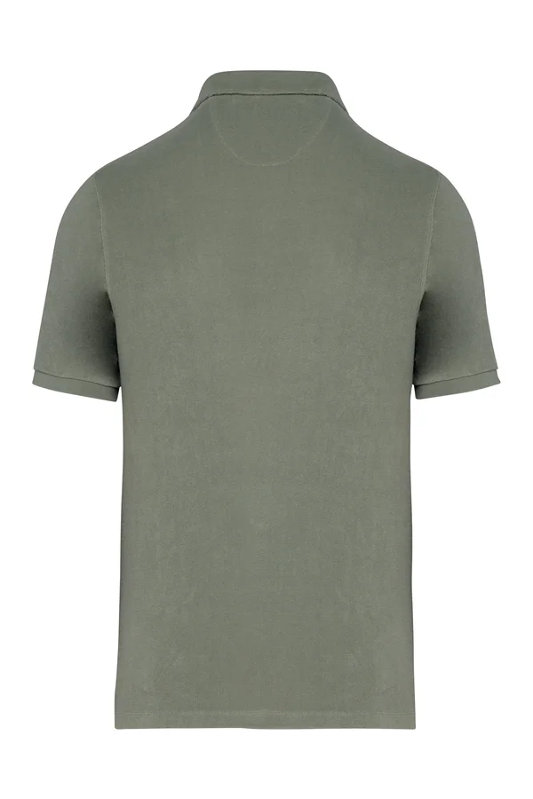 Umweltfreundliches Herren-Polohemd aus Frottee Almond Green