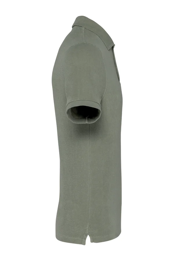 Umweltfreundliches Herren-Polohemd aus Frottee Almond Green