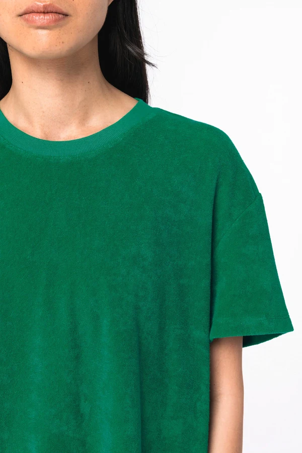 Umweltfreundliches Damen-T-Shirt aus Frottee