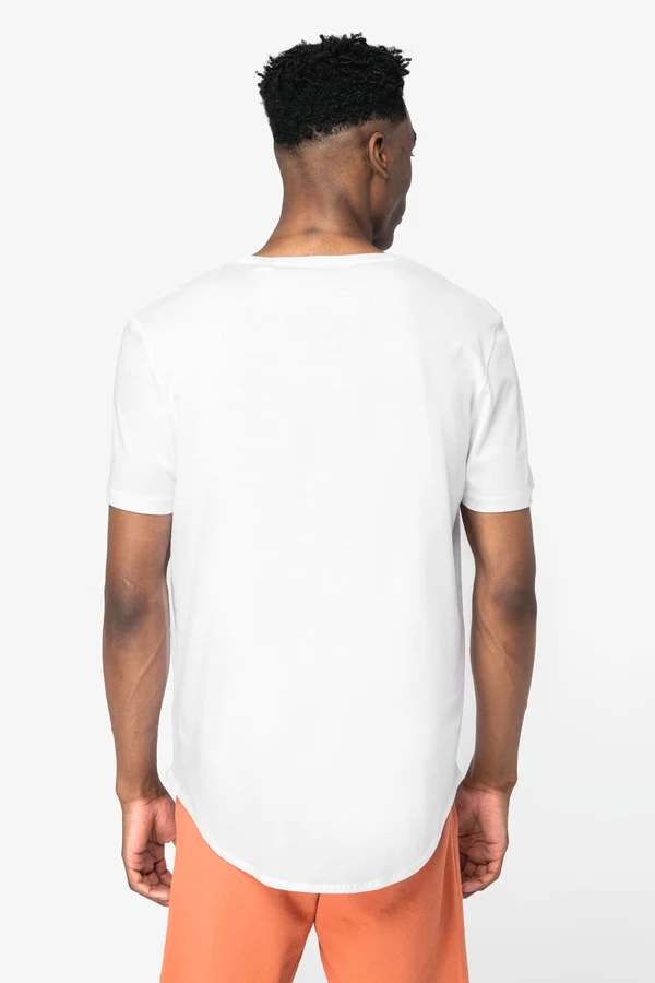 Herren T-Shirt mit abgerundetem Saum