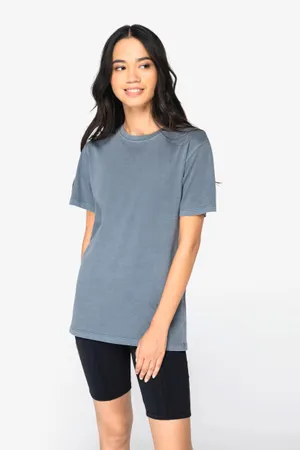 Ausgewaschenes Damen-T-Shirt Washed Mineral Grey