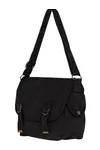 Umweltfreundliche ausgewaschene Umhängetasche Washed black