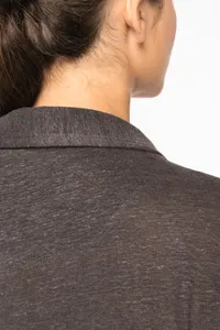 Ladies’ linen polo shirt