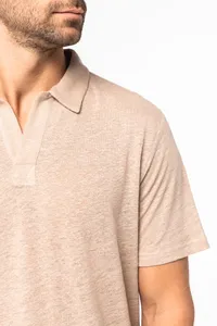 Men’s linen polo shirt