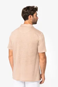 Men’s linen polo shirt