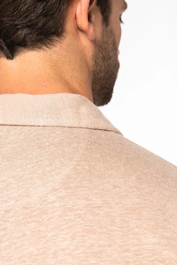 Men’s linen polo shirt