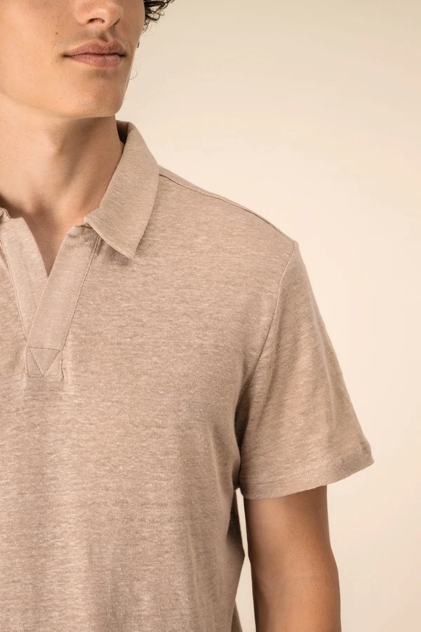 Herren-Polohemd aus Leinen