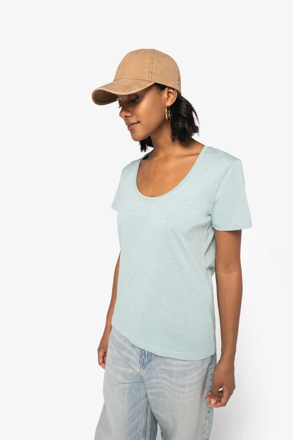 Umweltfreundliches Damen-Slub-T-Shirt