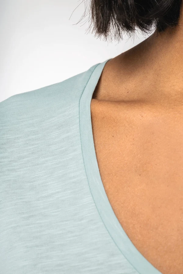 Umweltfreundliches Damen-Slub-T-Shirt