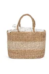 Jutetasche aus Seegras Striped Seagrass Natural / Ecume