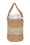 Jutetasche aus Seegras Striped Seagrass Natural / Ecume