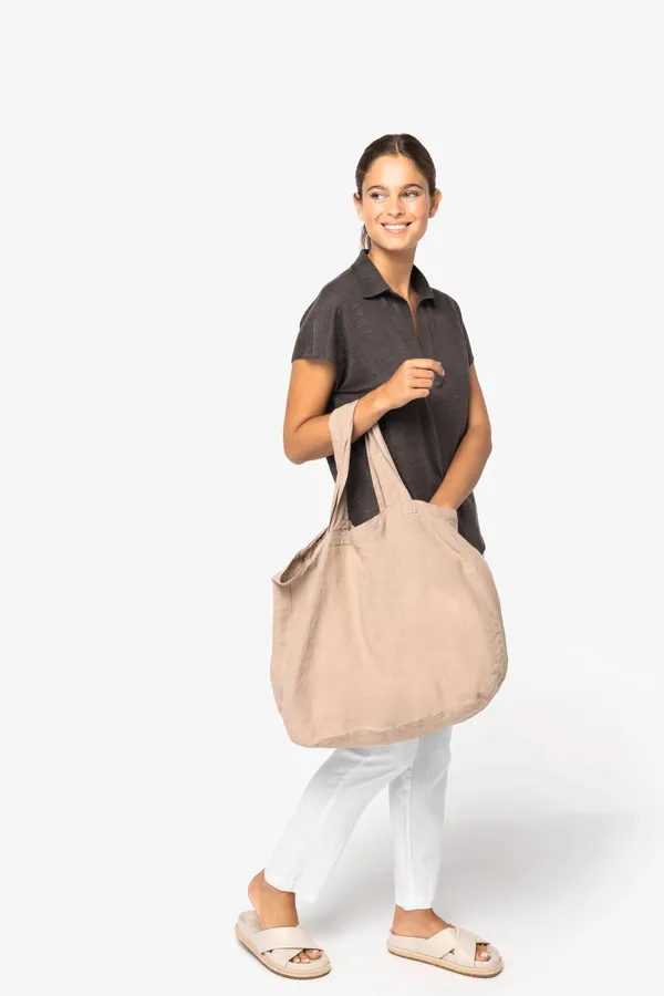Linen shopping bag