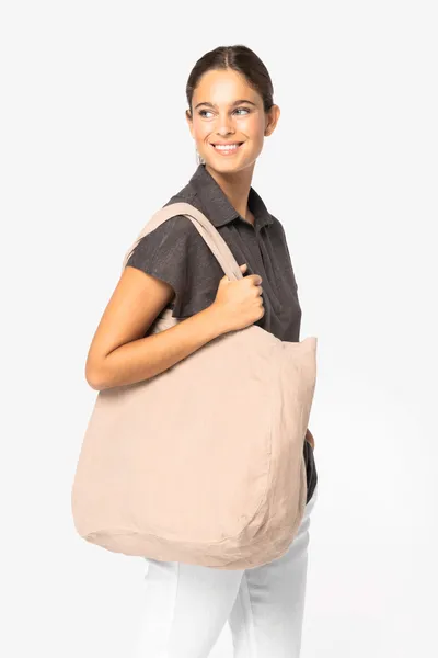 Linen shopping bag