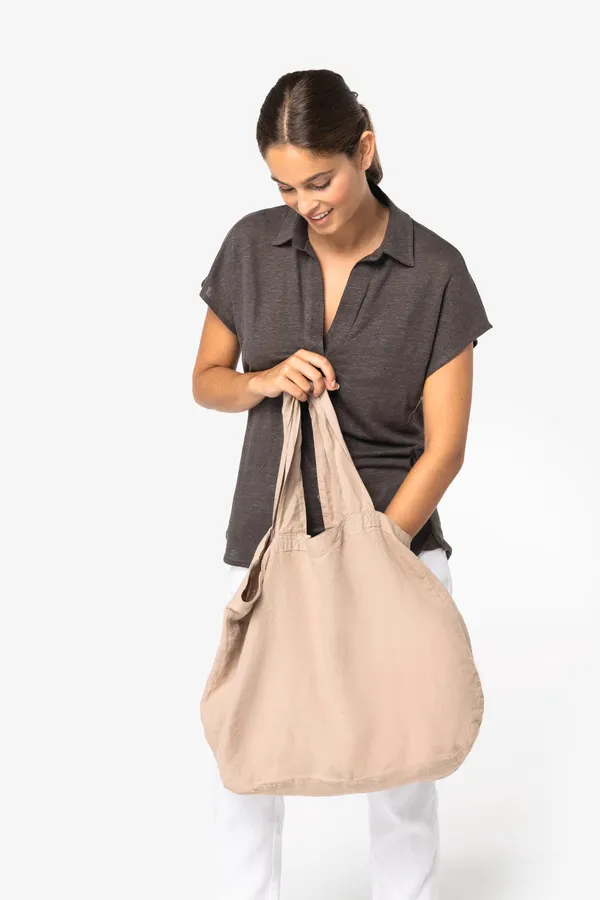 Linen shopping bag