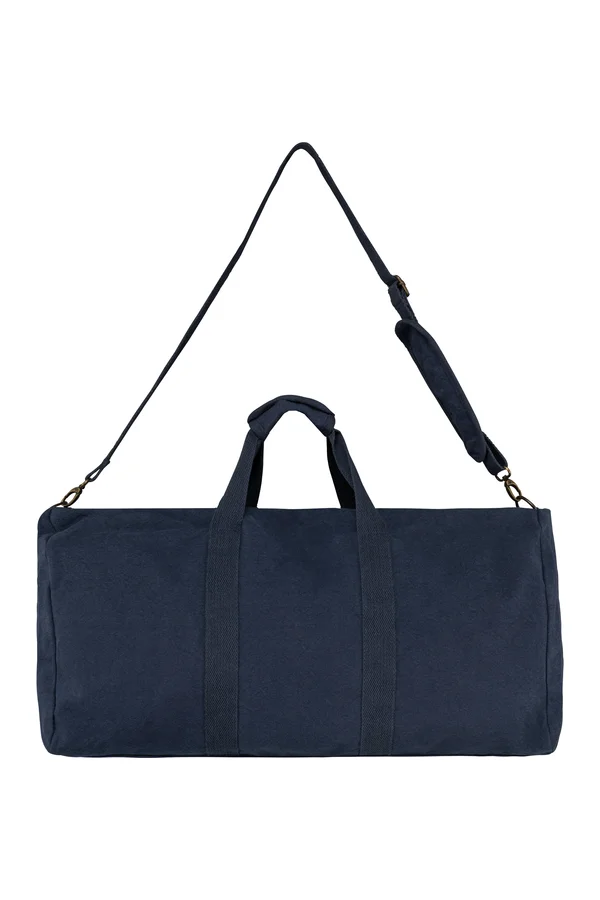 Umweltfreundliche Vintage-Reisetasche Washed Navy Blue