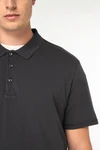 Umweltfreundliches ausgewaschenes Herren-Polohemd aus Jersey
