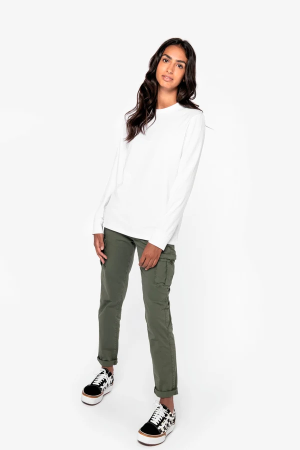 Umweltfreundliches Unisex T-Shirt mit langen Ärmeln