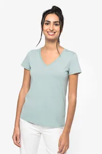 T-Shirt mit V-Ausschnitt Damen