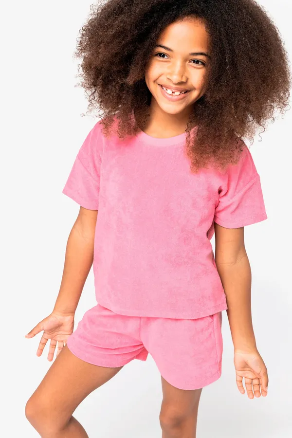 Eco-friendly girls’ Terry Towel t-shirt